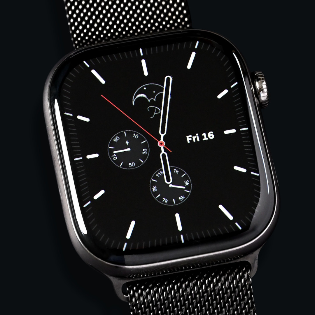 Elegant Black Watch Face